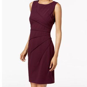 Purple Starburst Sleeveless Sheath Dress